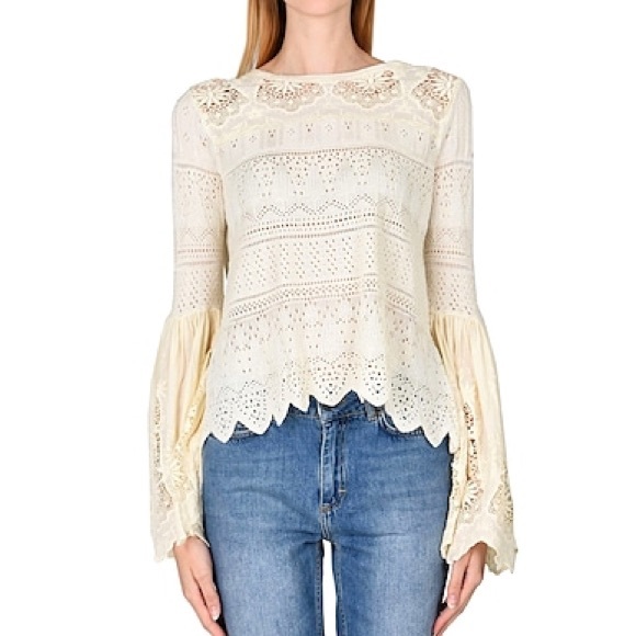 Free People Once Upon a Time Sweater in Ivory - Picture 2 of 13